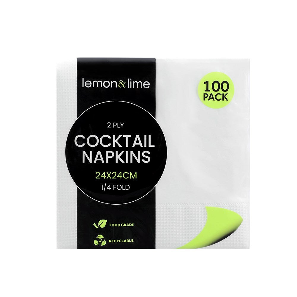 35242-100pk-lemon-lime-24cm-cocktail-2-ply-napkin-white