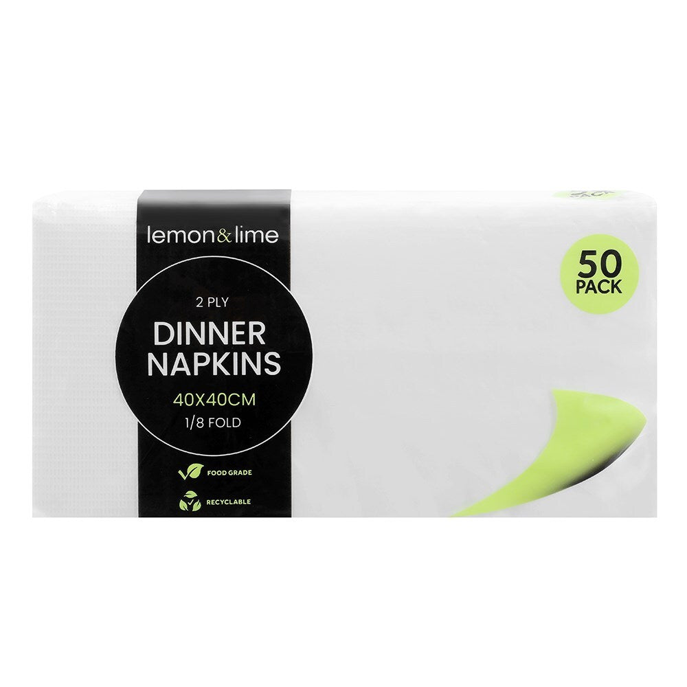 35303-50pk-lemon-lime-40cm-dinner-2-ply-napkin-white