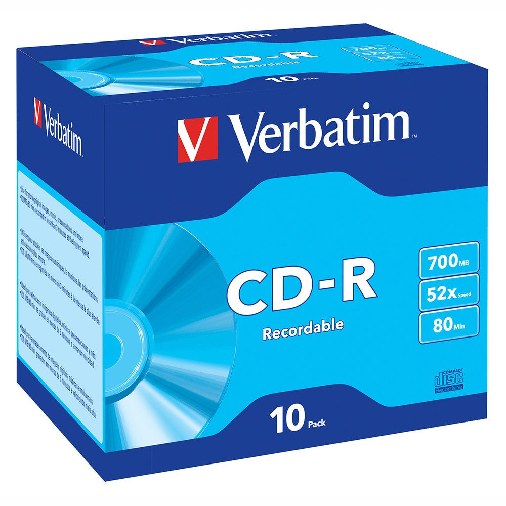 41846-10pk-verbatim-cd-r-700mb-52x-speed-blank-discs-w-jewel-case