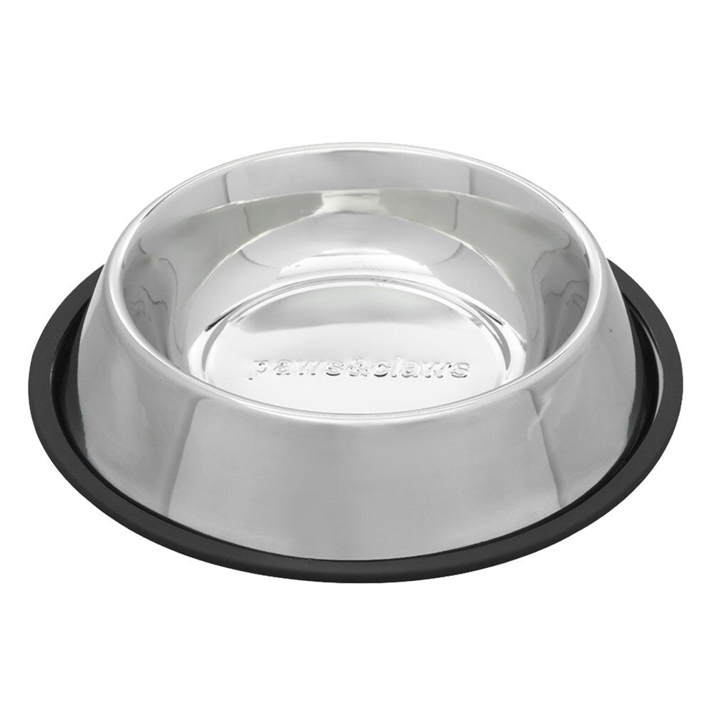 42328-paws-claws-2l-stainless-steel-pet-bowl-black