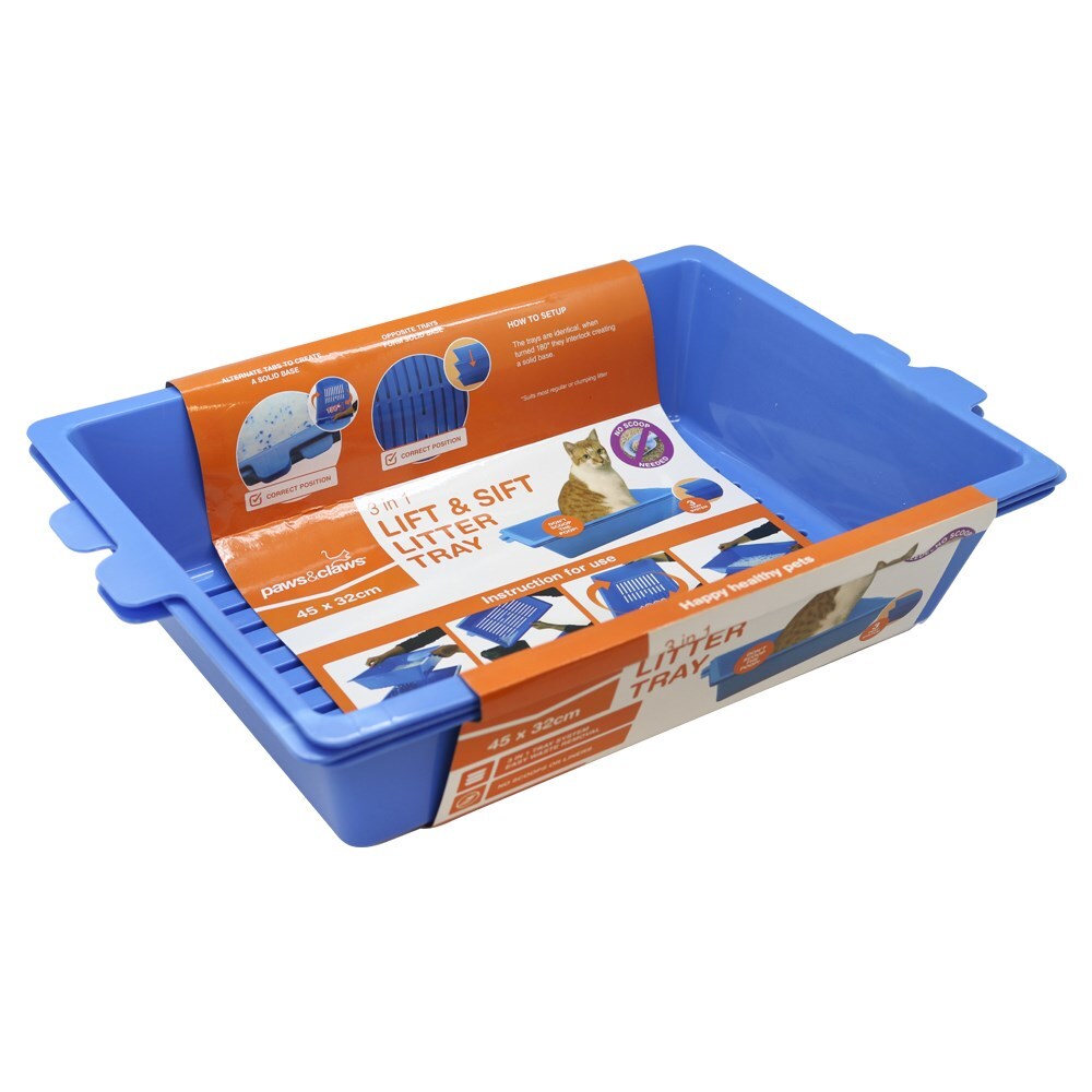 47170-paws-claws-lift-n-sift-cat-litter-tray-45x32x12cm