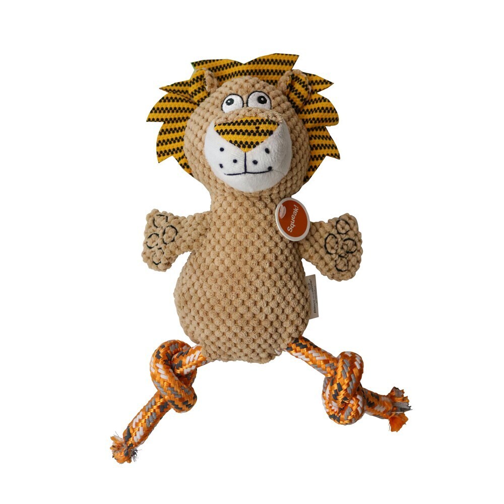 49495-paws-claws-35cm-animal-kingdom-rope-leg-pet-toy-assorted