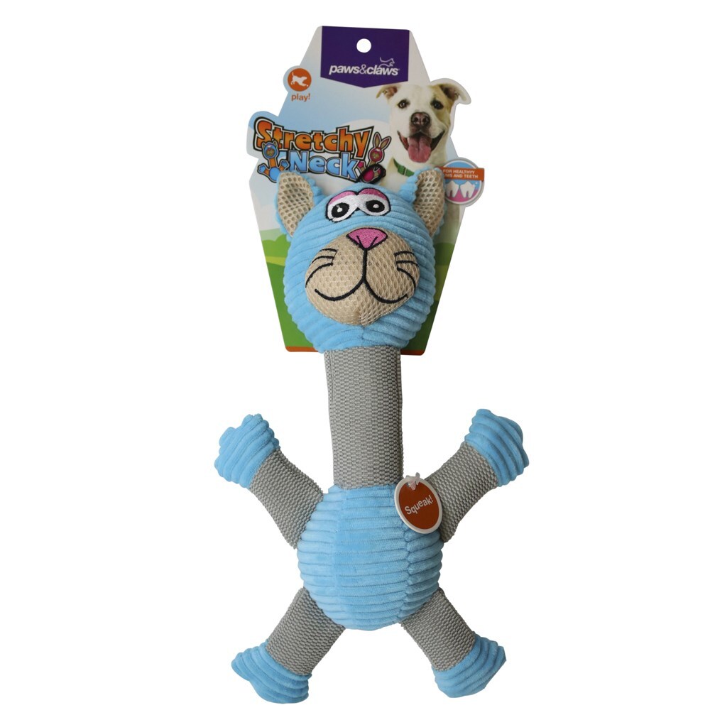 49518-paws-claws-stretchy-neck-animal-pet-toy-30cm-assorted