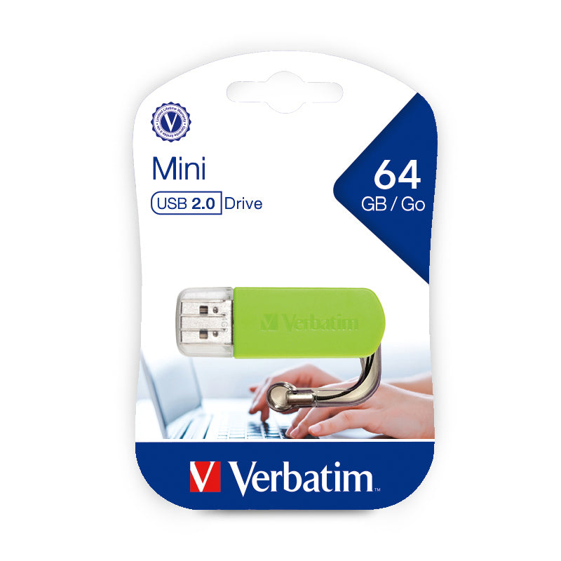 49834-verbatim-storengo-64gb-mini-usb-stick-drive-green