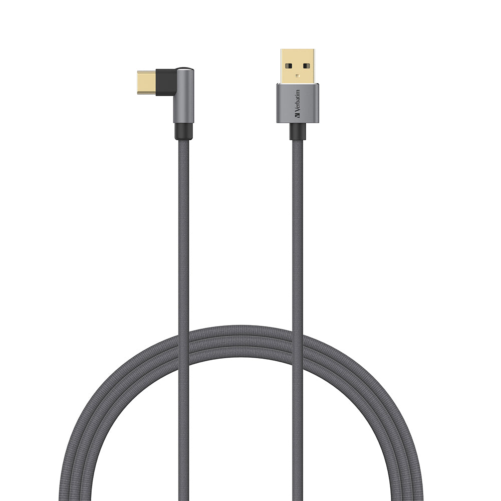 66193-verbatim-type-c-to-usb-a-2-0-cable-l-shaped-120cm-grey