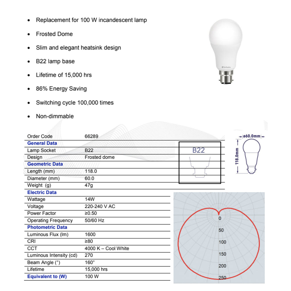 66289-verbatim-b22-bayonet-cool-white-classic-a-light-globe-bulb-14w-1600lm-4000k