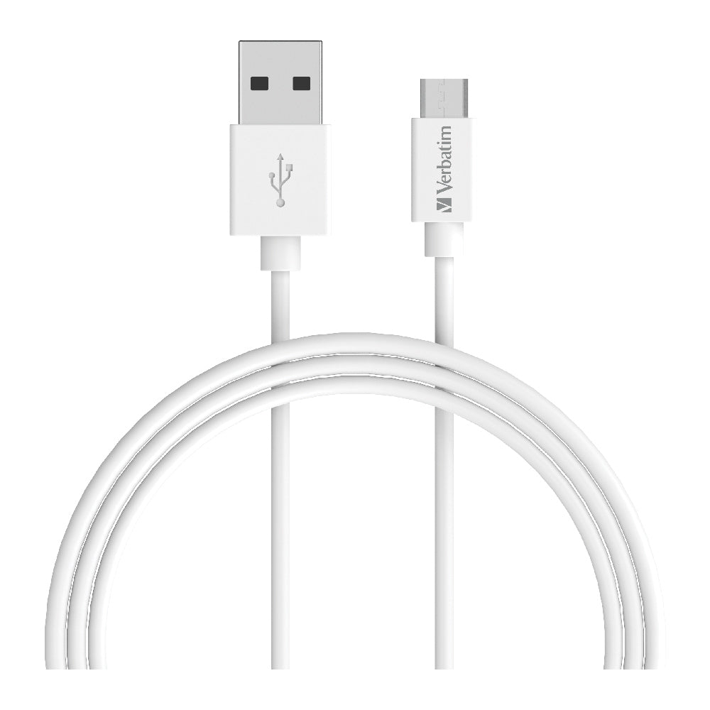 66579-verbatim-charge-sync-micro-usb-charging-cable-1m-white
