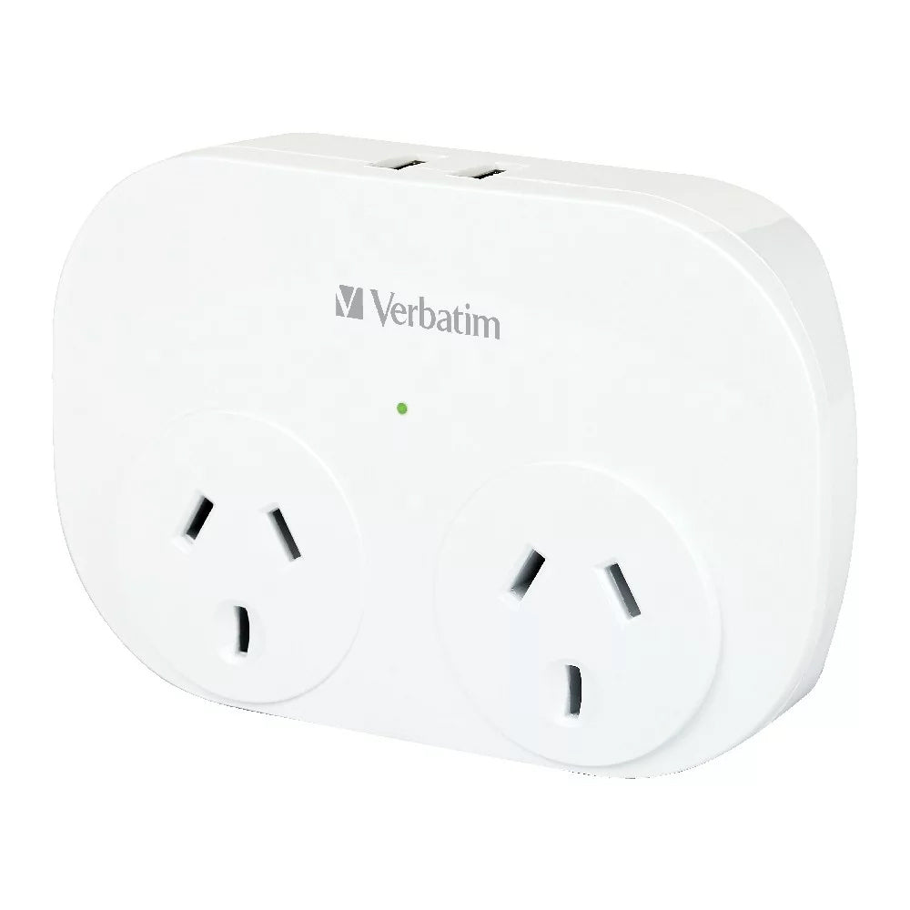 66595-verbatim-au-nz-dual-usb-surge-protected-double-adaptor
