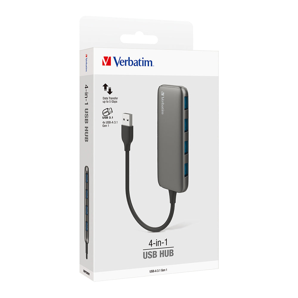 66602-verbatim-usb-a-3-1-hub-port-adapter-for-pc-laptop-grey