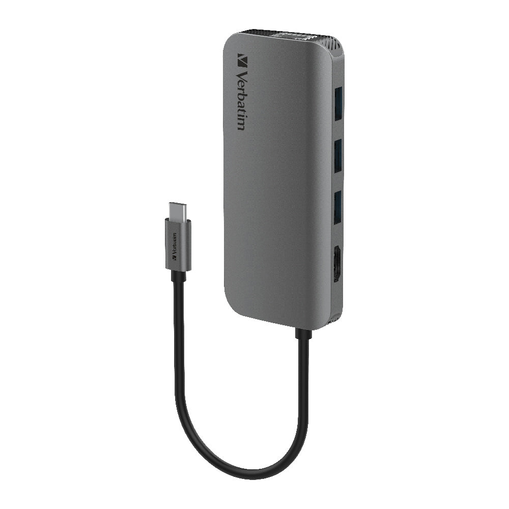 66604-verbatim-8-in-1-usb-c-to-hdmi-rj45-sd-microsd-100w-hub-grey