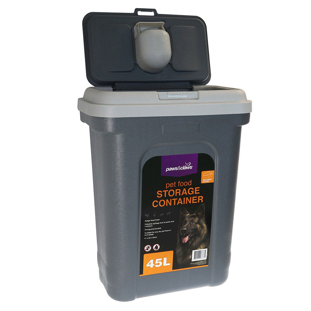 68335-paws-claws-45l-pet-food-storage-container-w-scoop-55x41x25cm