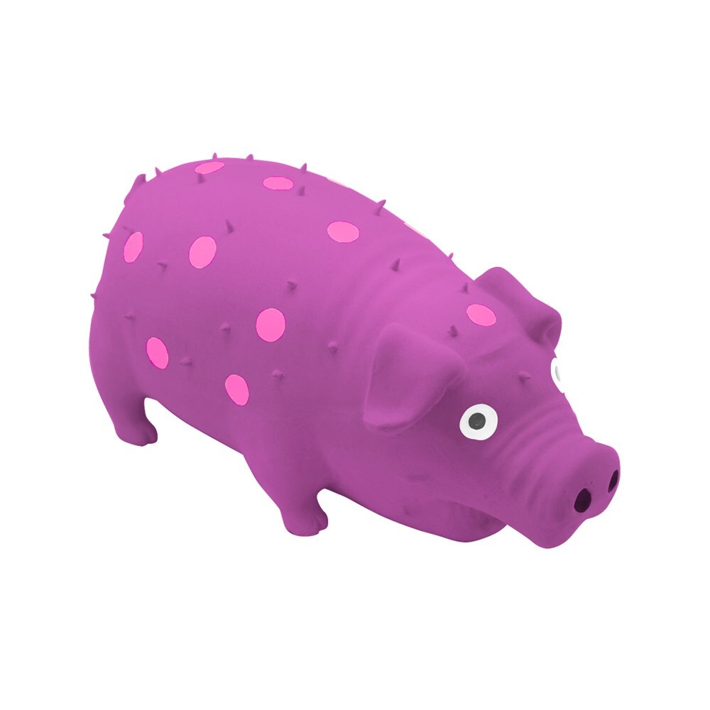 70222-paws-claws-21cm-oinky-pig-latex-pet-toy-assorted