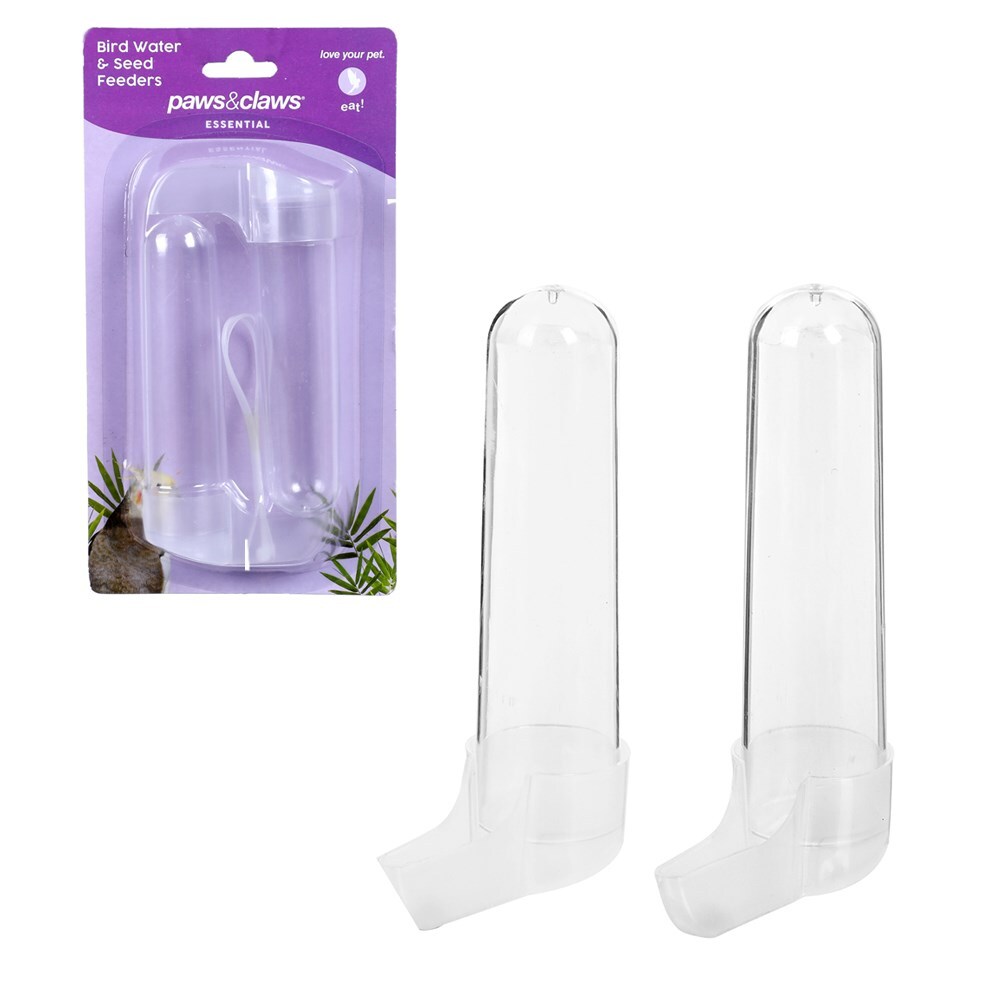 76439-paws-claws-bird-water-seed-feeders-2pc