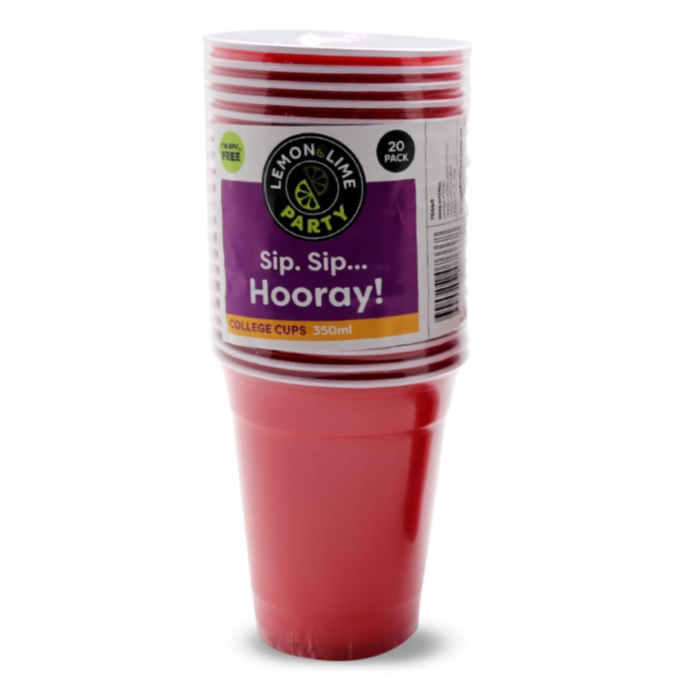 76668-20pk-lemon-lime-350ml-college-party-cups-red