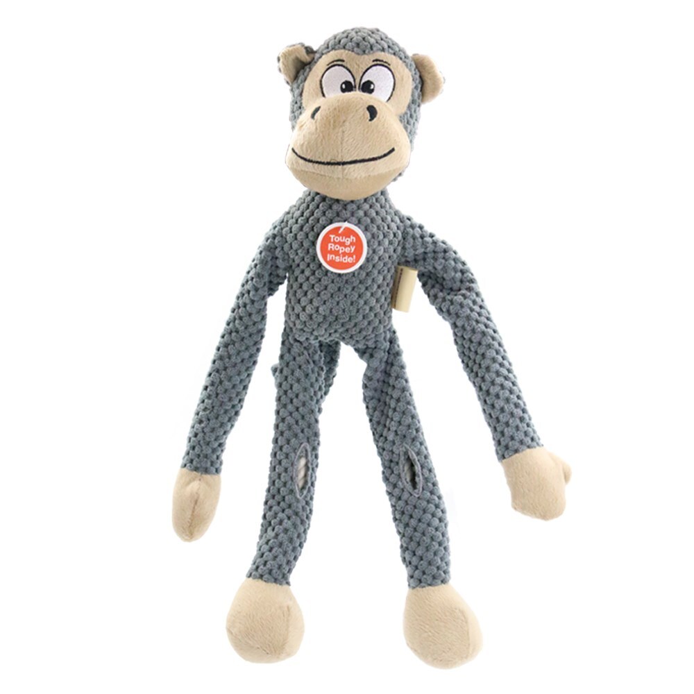 79423-paws-claws-38cm-really-ropey-monkey-dog-toy-grey