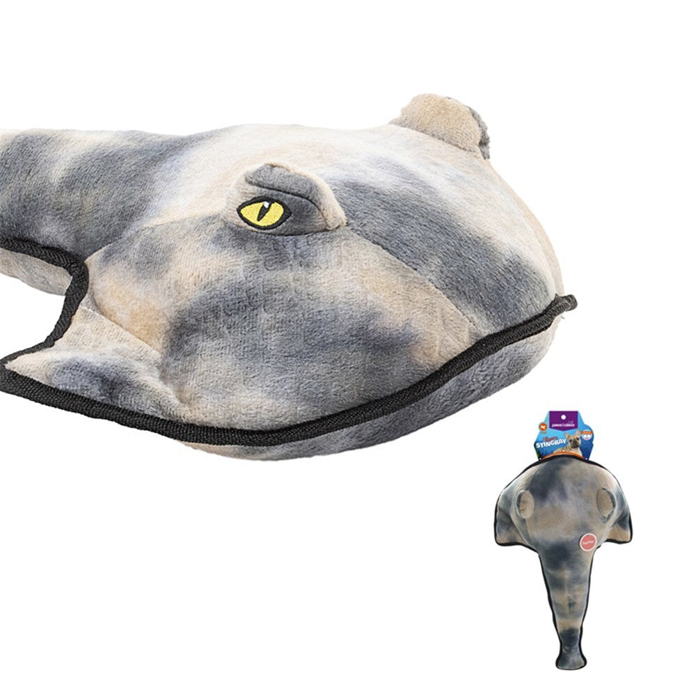 79515-paws-claws-slippery-stingray-plush-toy-49cm-grey
