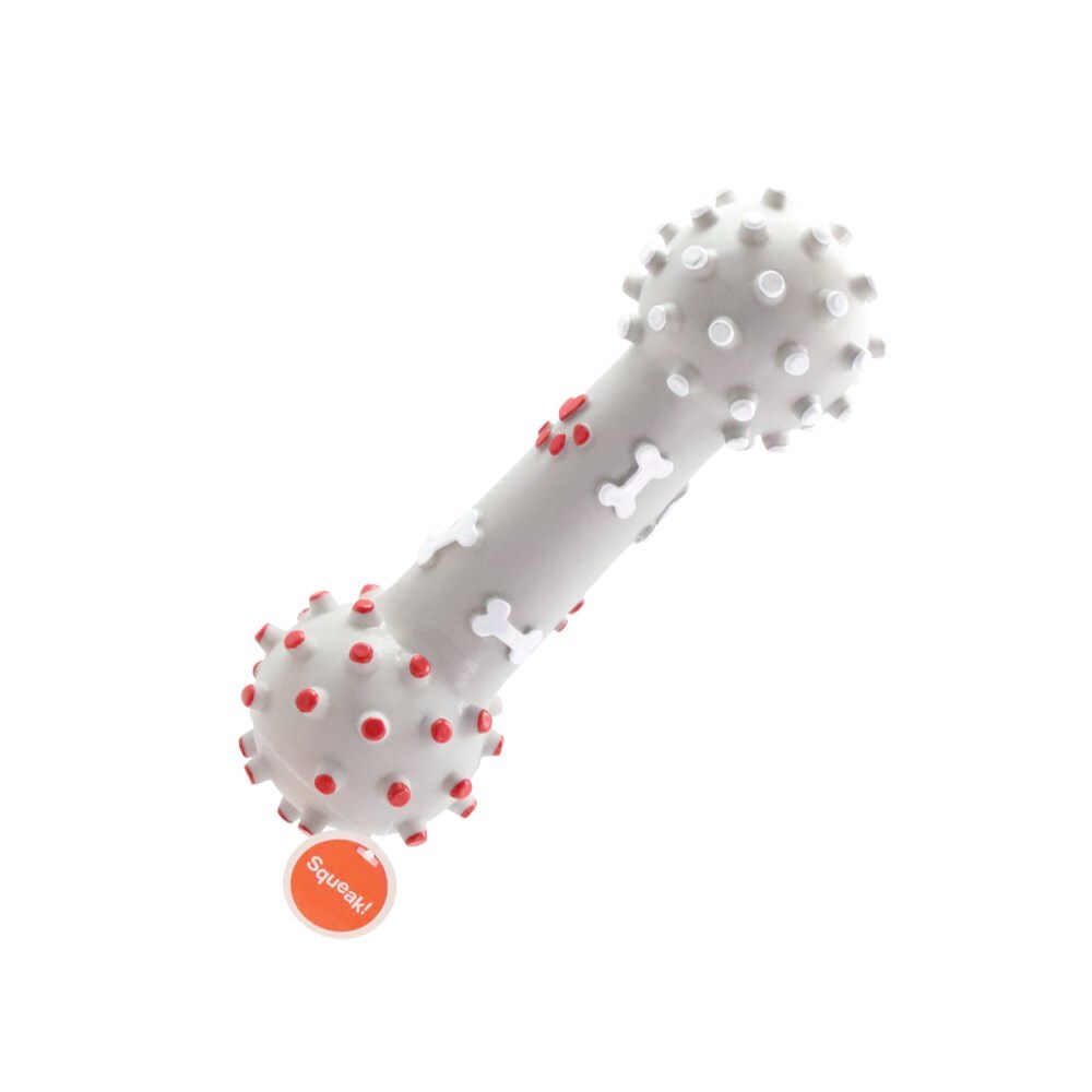 80061-paws-claws-paw-print-dumbbell-vinyl-25-5x8x8cm-assorted