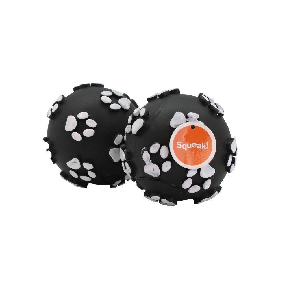 80139-2pk-paws-claws-paw-print-ball-vinyl-10cm-assorted