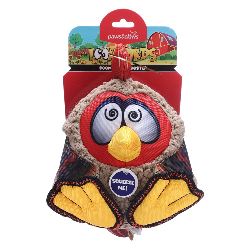 81358-paws-claws-loony-birds-plush-pet-dog-toy-17-5cm-assorted