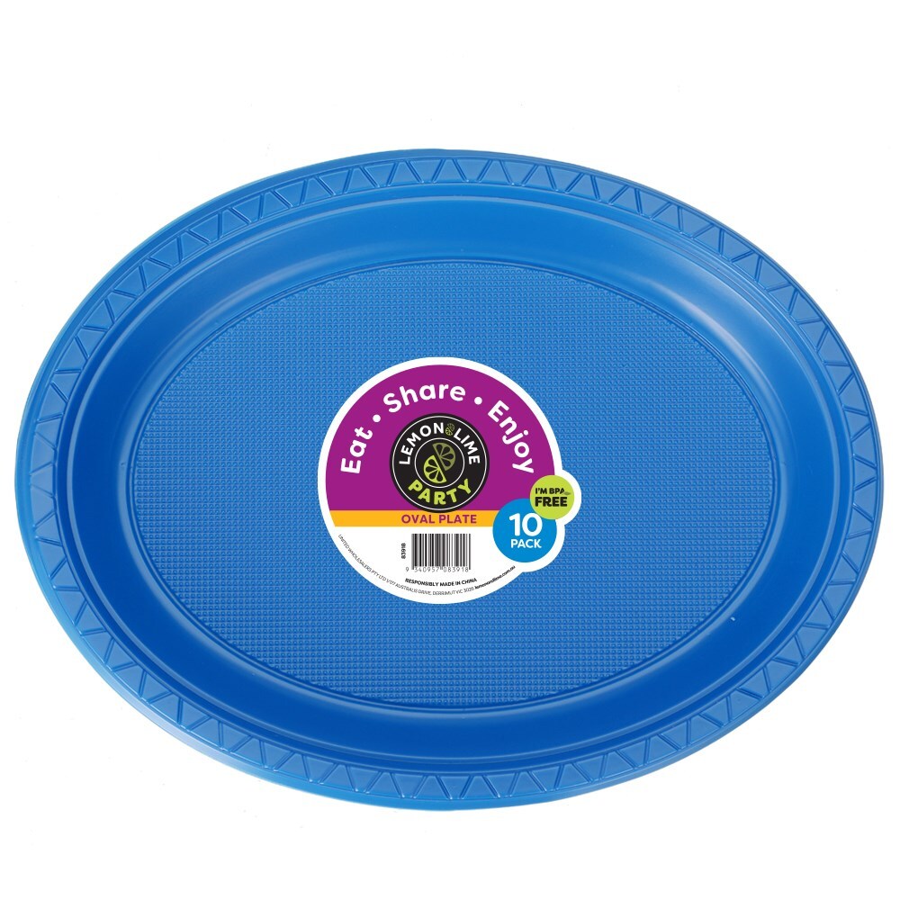 83918-10pk-lemon-lime-27cm-party-oval-plate-coloured-assorted