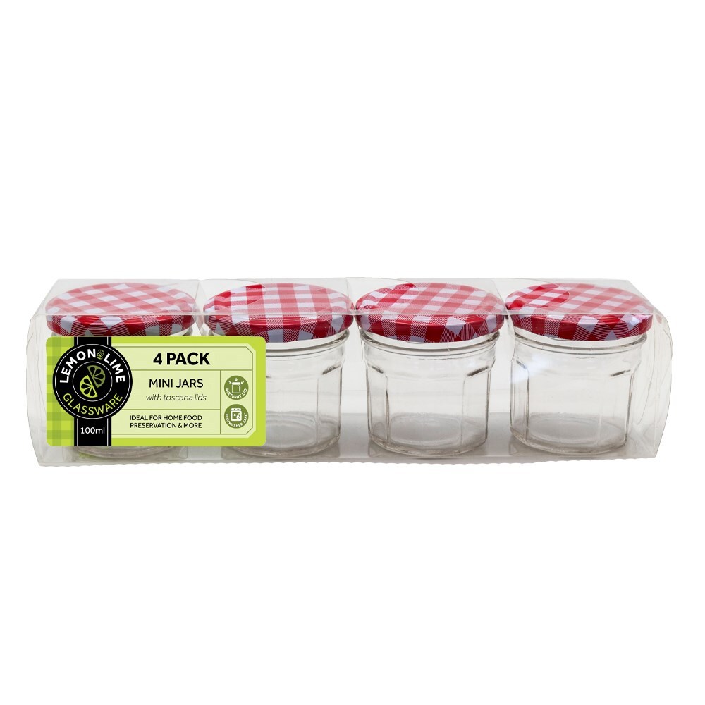 84168-4pk-lemon-lime-100ml-6-5cm-toscana-glass-conserve-jars-w-lid-clear