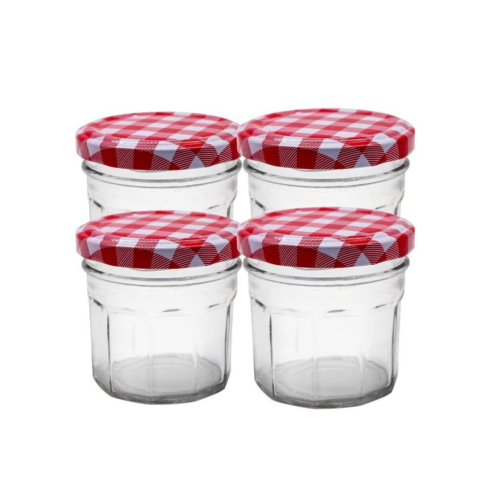 84168-4pk-lemon-lime-100ml-6-5cm-toscana-glass-conserve-jars-w-lid-clear
