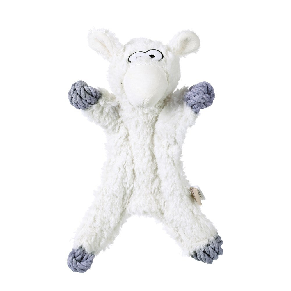 84342-paws-claws-40cm-pet-dog-toy-animal-kingdom-plush-rope-sheep