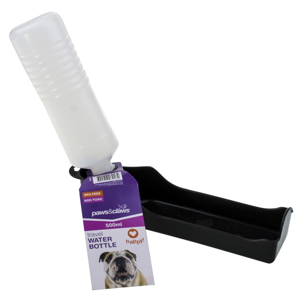 85080-paws-claws-500ml-travel-water-bottle-assorted