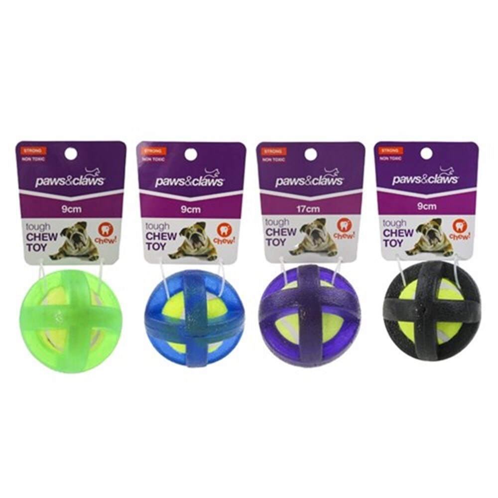 85226-paws-claws-tpr-felt-ball-pet-toy-8cm-assorted