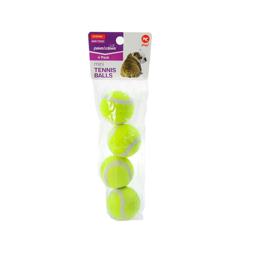 85301-4pk-paws-claws-mini-tennis-ball-4cm-assorted