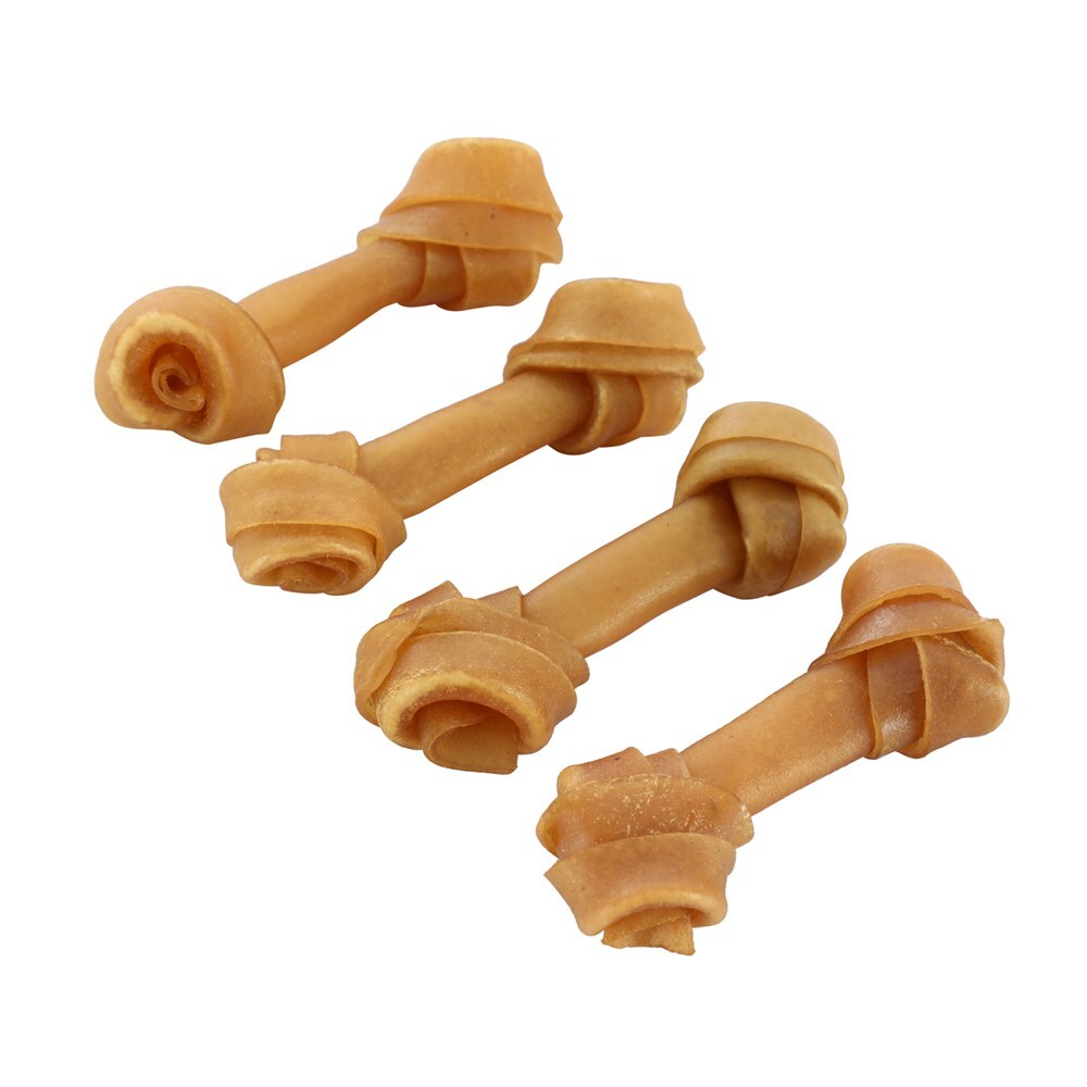 85677-4pk-paws-claws-beef-rawhide-bones-12cm