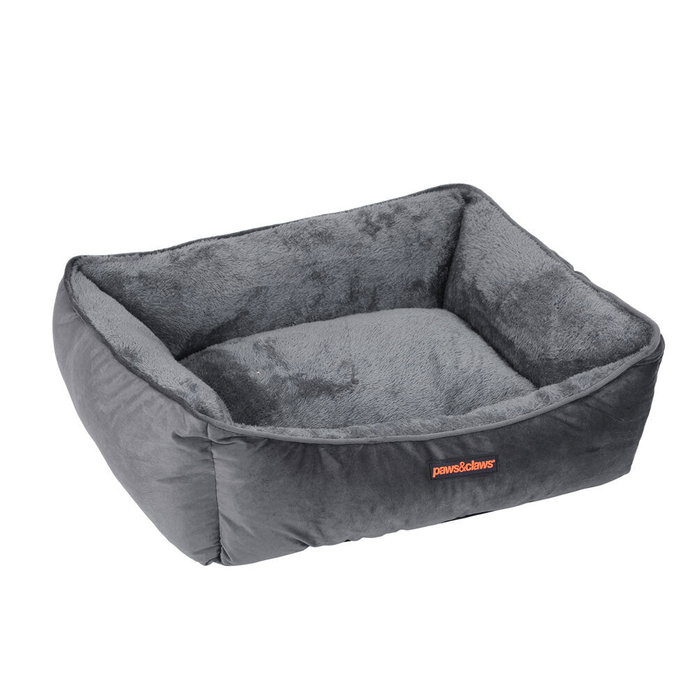 87947-paws-claws-moscow-walled-small-bed-60x50x18cm-grey