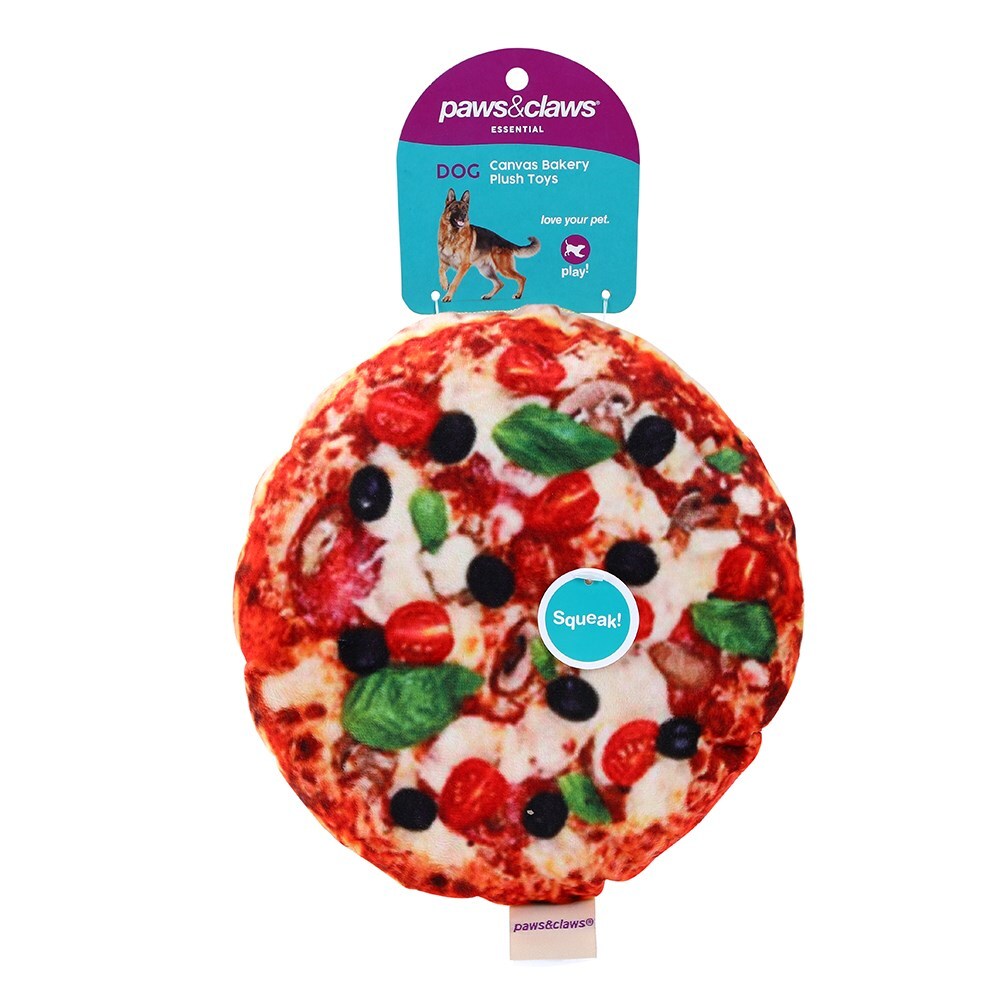 88890-paws-claws-22cm-bakery-oxford-squeaky-pet-dog-toy-assorted