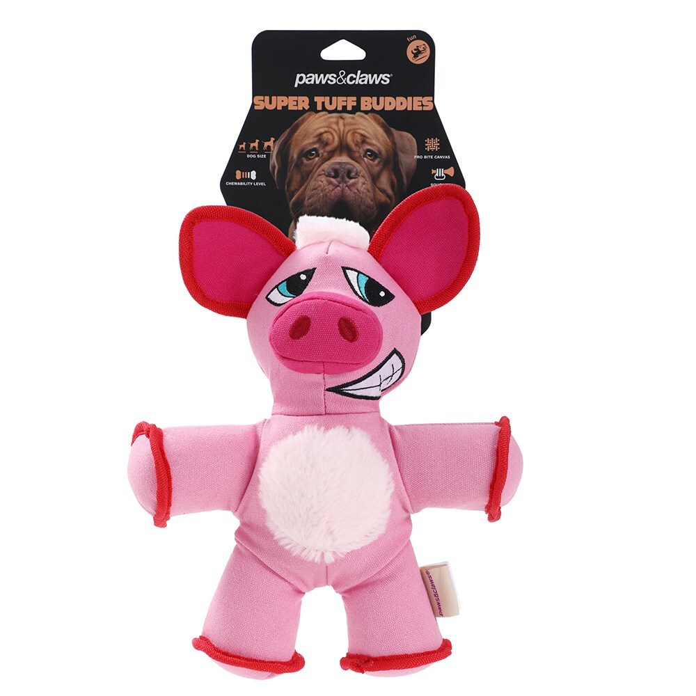 89019-paws-claws-pet-dog-super-tuff-buddies-32x24cm-oxford-toy-pig