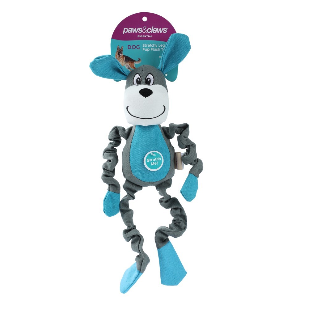 89279-paws-claws-stretchy-leg-pup-plush-toy-40x15x8cm-assorted