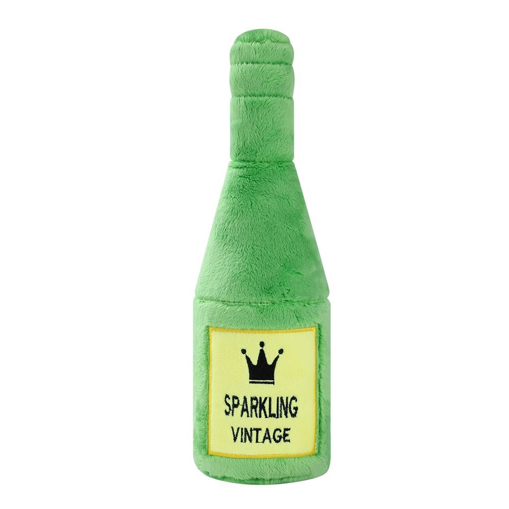 89354-paws-claws-bottle-shop-sparkling-plush-dog-pet-toy-31x10cm