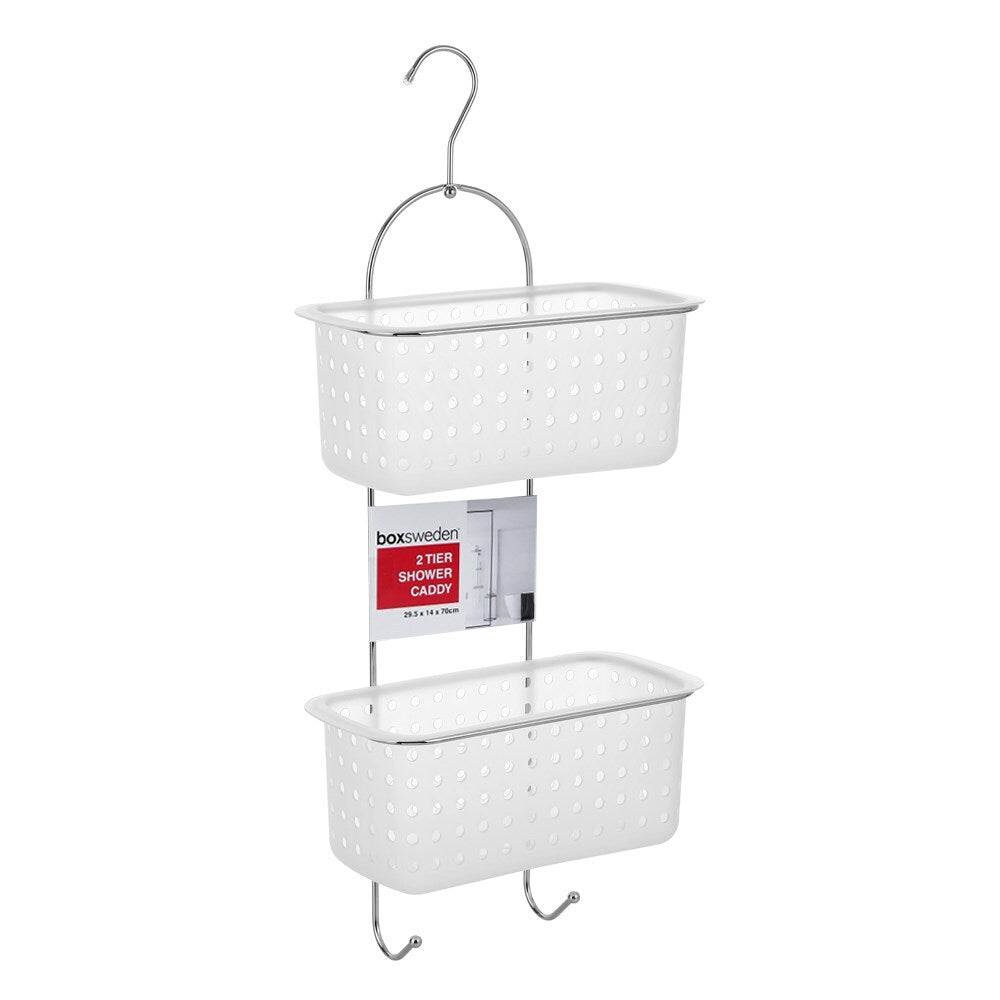 90107-boxsweden-29-5cm-2-tier-shower-caddy-frosted