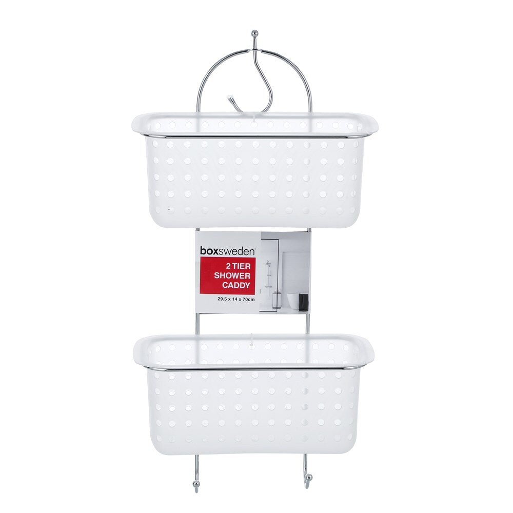 90107-boxsweden-29-5cm-2-tier-shower-caddy-frosted