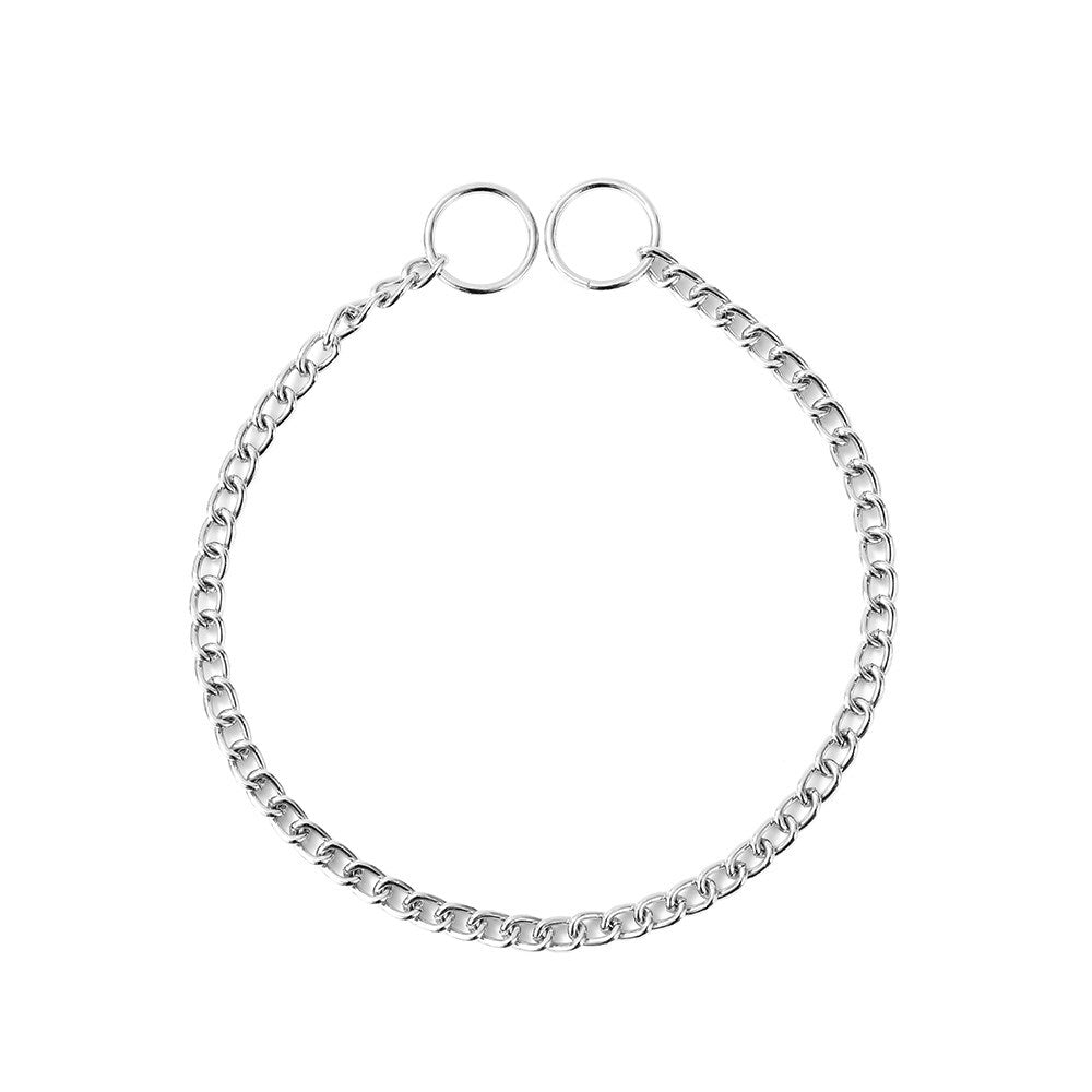 Paws & Claws 40cmx2mm Chain Collar Small - Silver