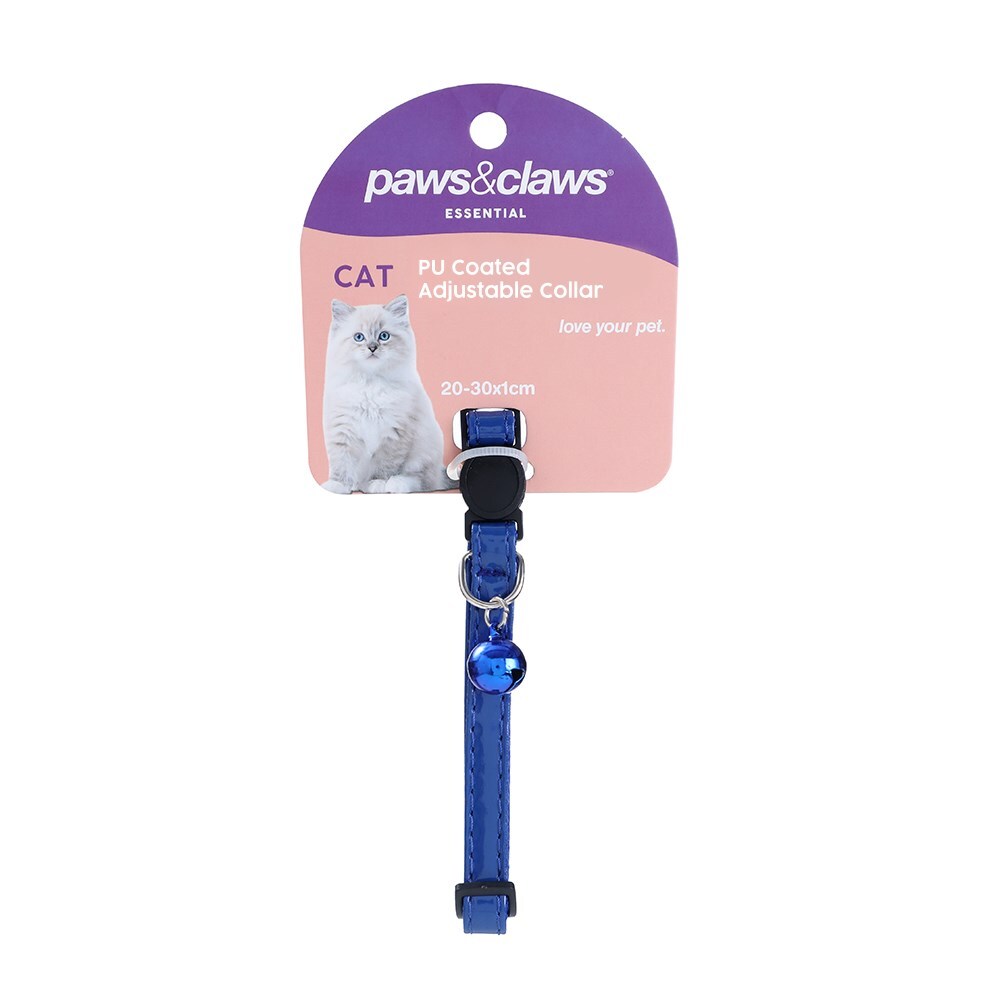 Paws & Claws Breakaway Pet/Cat 20-30x1cm Collar w/ Bell - Assorted