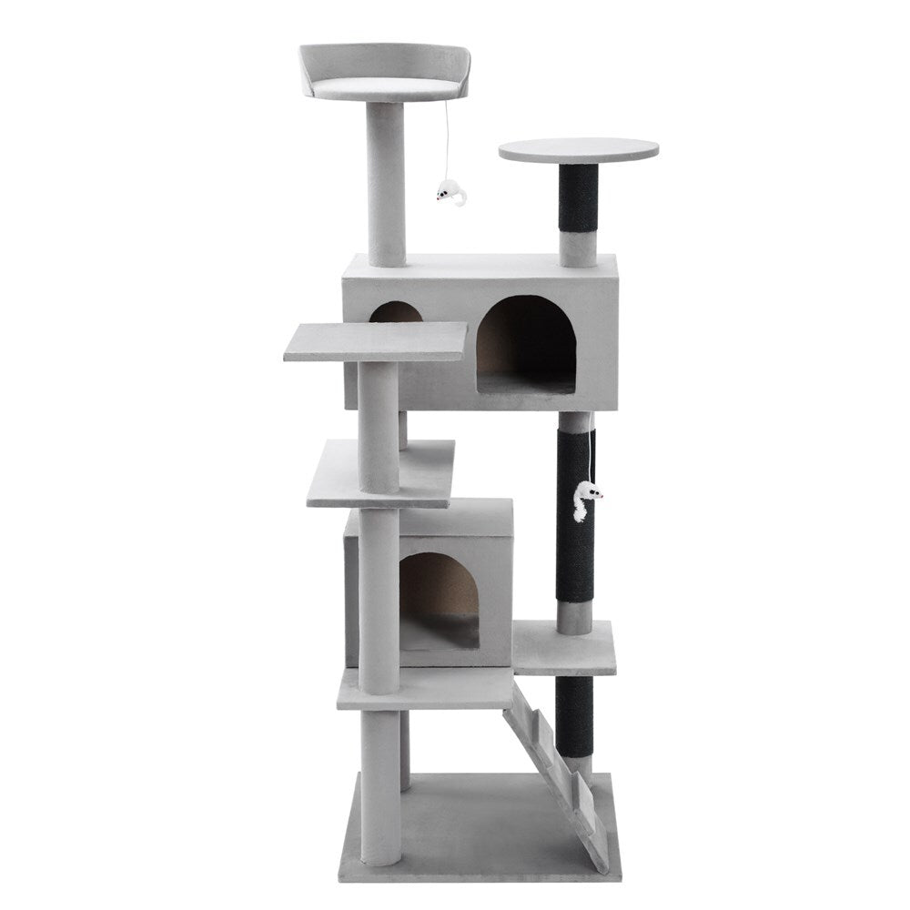 Paws & Claws Catsby Hamilton Cat House 50X50X134cm Silver Grey