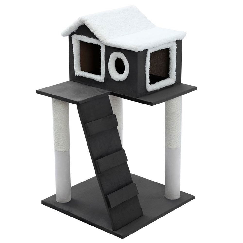 Paws & Claws Catsby Olinda Condo Cat Tree - Charcoal