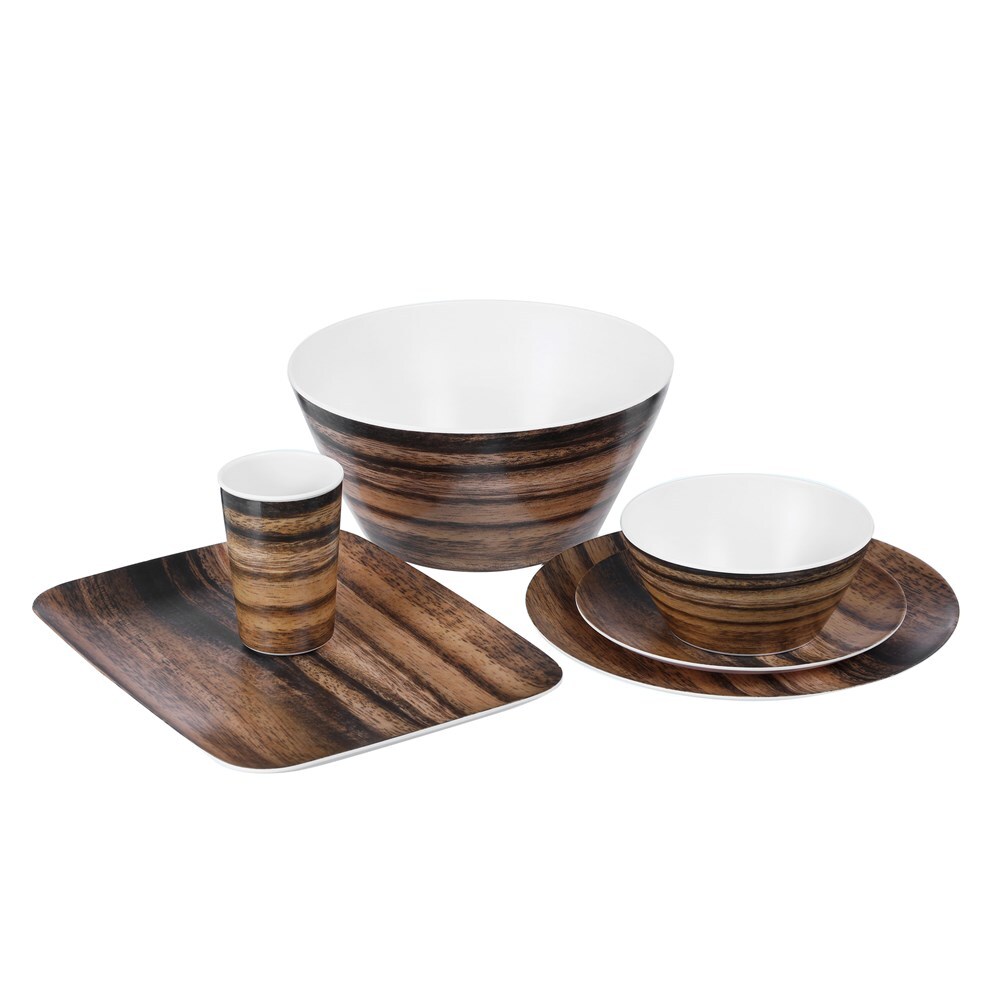 Lemon & Lime Matte Melamine Tumbler 300ml Endwood Grain