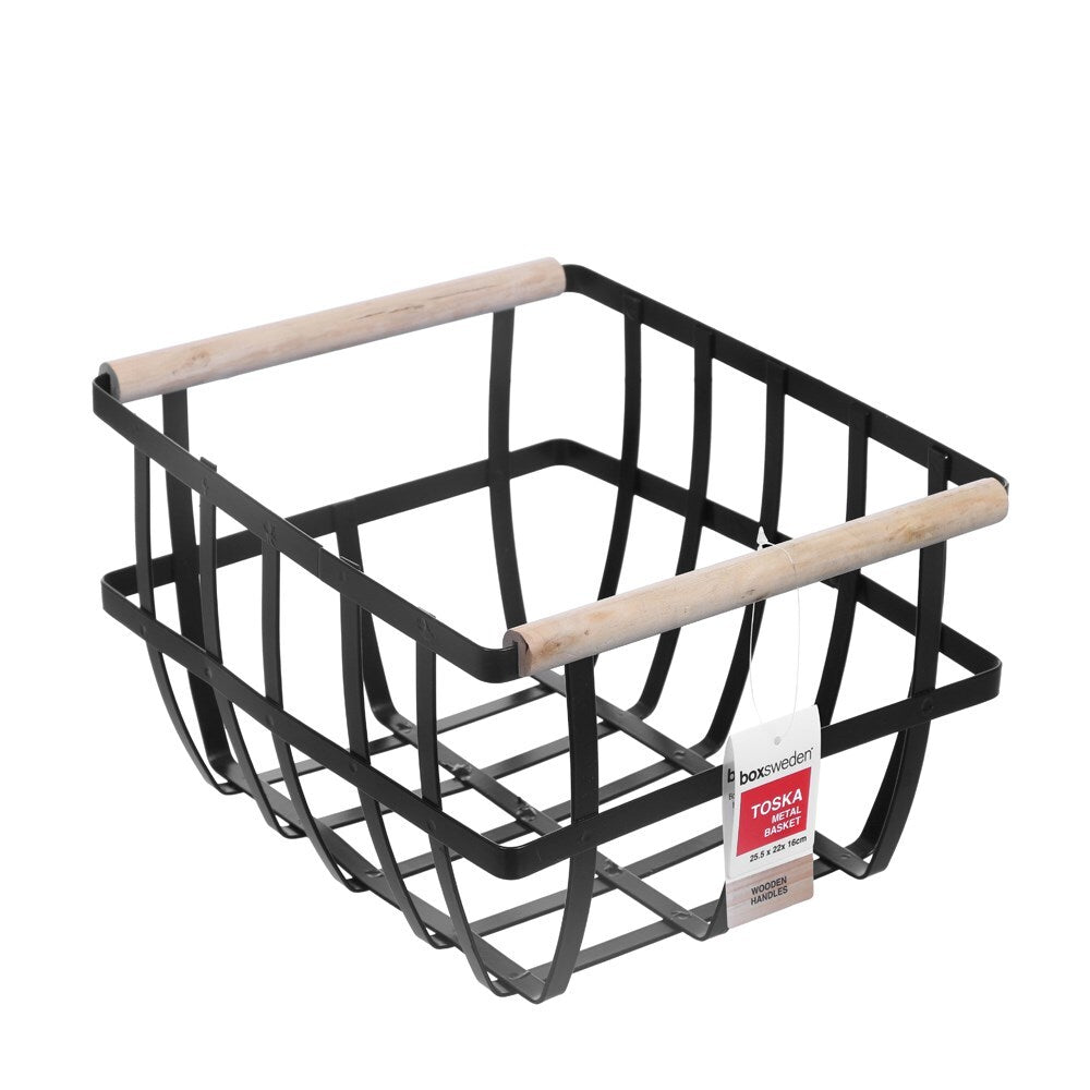 Boxsweden Toska Metal Basket 25.5X22X16cm Assorted