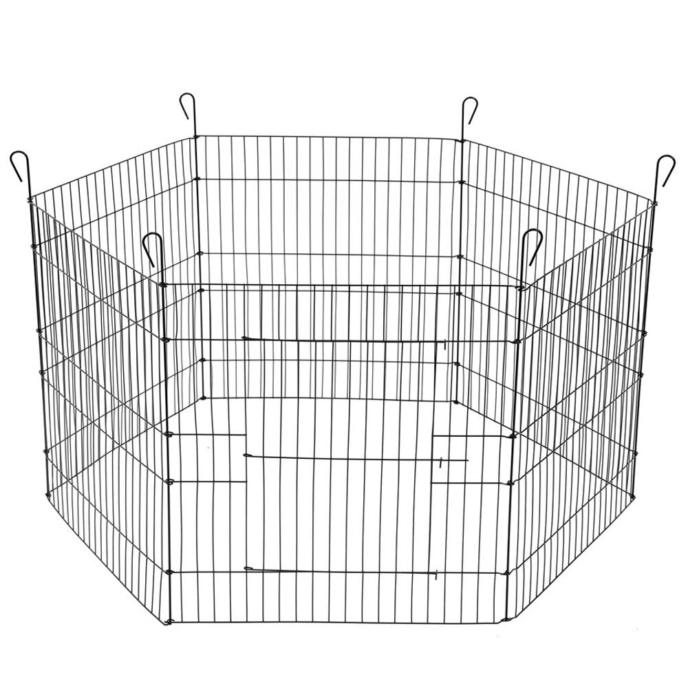 6pc Paws & Claws Pet Play Pen 6 Sided Medium 61x61cm
