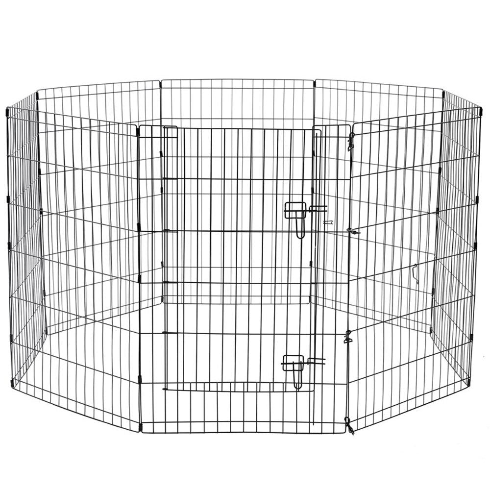 8pc Paws & Claws Pet Play Pen 8 Sided Large 61x91cm