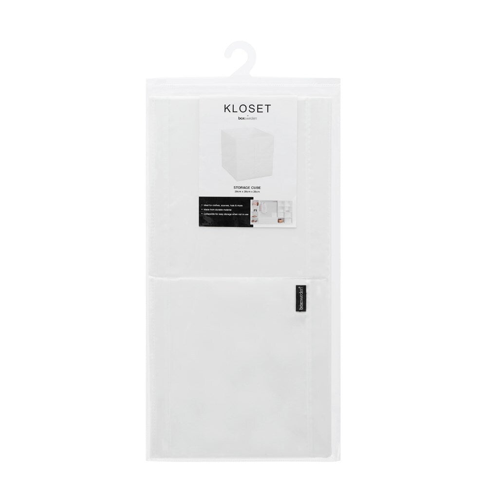 Boxsweden Kloset Storage Cube Square 28X28X28cm White