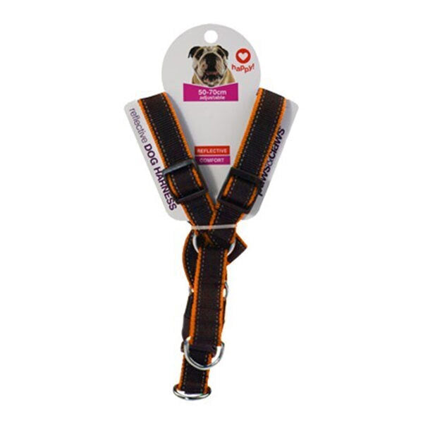 Paws & Claws Premium Reflective Edge Pet Harness 2.5x50-70cm Assorted