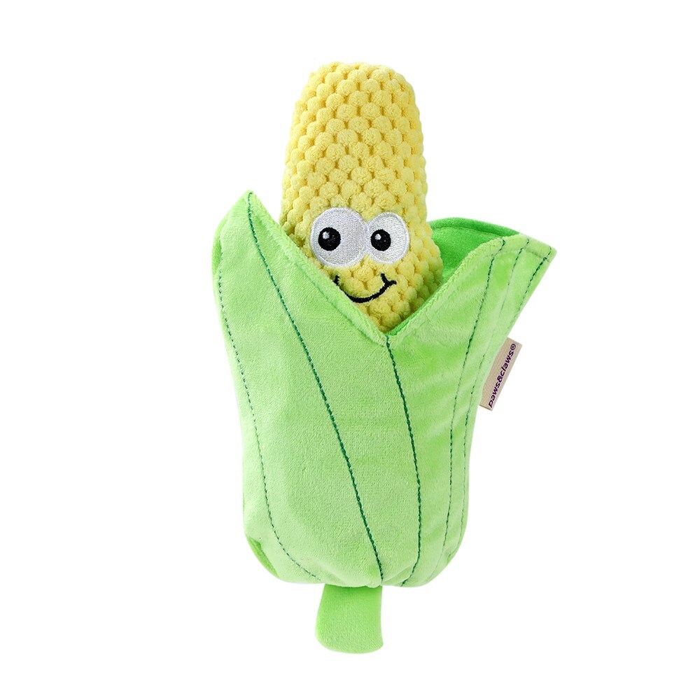 Paws & Claws 26cm Veggie Plush Corn Cob - Green