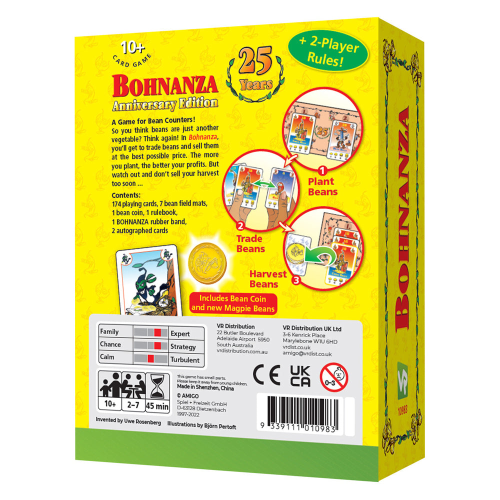 Amigo Bohnanza 25th Anniversary Edition Counting Card Game 10y+